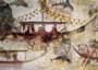Part of fresco with ships
