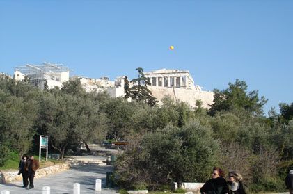 The acropolis of Athens